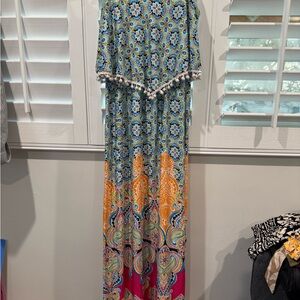 Colorful Patterned Maxi Dress